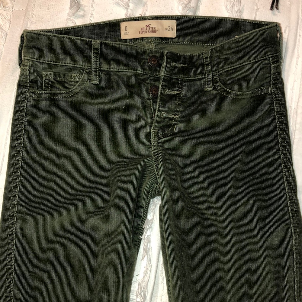 Corduroy hollister skinny jeans